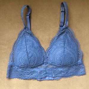 TOPSHOP Blue Lace Bralette